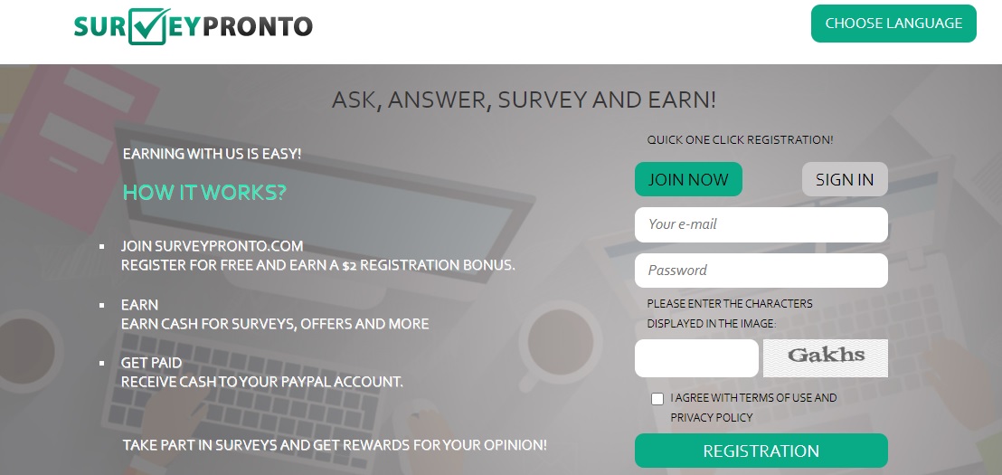 SurveyPronto interface